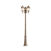 Candélabre aluminium verre 239 cm IP44 en or...