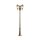 Candélabre aluminium verre 239 cm IP44 en or antique E27