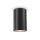 Plafonnier verre GU10 IP54 Ø 6,5 cm apparent noir