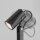 Lampe dextérieur aluminium verre GU10 IP65 hauteur 60 cm noir