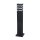 Borne déclairage aluminium 61 cm IP54 noir E27 carré