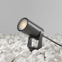 Lampadaire extérieur aluminium verre 29,5 cm avec...