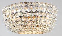 Applique murale métal E14 L : 25,5 cm en or 2 flammes