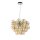Lampe à suspendre métal verre fumé 50 cm de large H : max. 170 cm