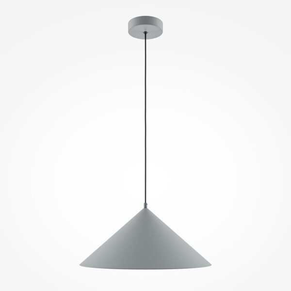Lampe à suspendre métal E27 Ø 35 cm rond H : max. 318 cm Gris
