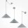 Lampe à suspendre métal E27 Ø 35 cm rond H : max. 318 cm Gris