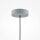 Lampe à suspendre métal E27 Ø 35 cm rond H : max. 318 cm Gris