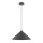 Suspension en métal Ø 35 cm rond H : max. 318 cm Noir
