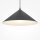 Suspension en métal Ø 35 cm rond H : max. 318 cm Noir