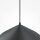 Suspension en métal Ø 35 cm rond H : max. 318 cm Noir