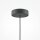 Suspension en métal Ø 35 cm rond H : max. 318 cm Noir