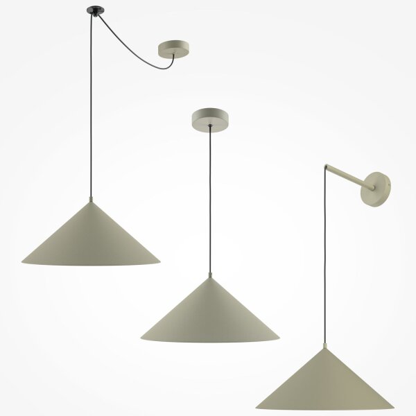 Suspension métal E27 Ø 35 cm rond H : max. 318 cm