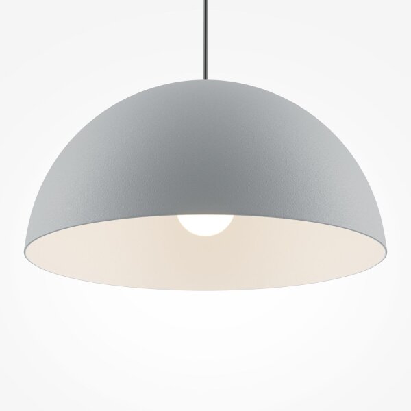 Lampe à suspendre métal E27 ronde D : 35 cm H : max. 320 cm Gris