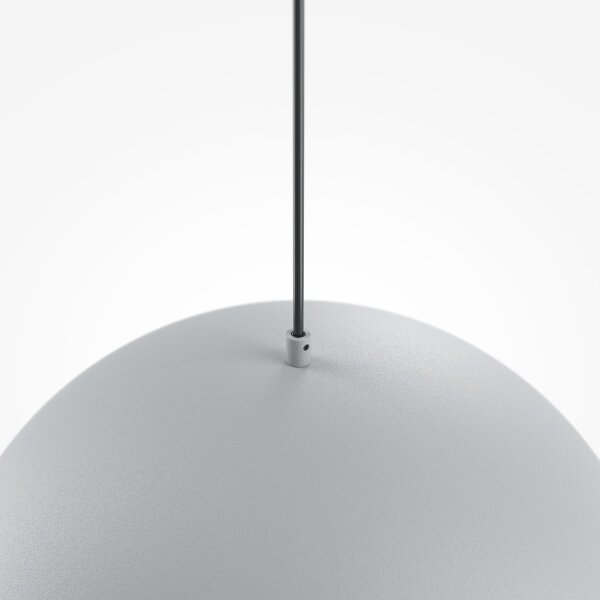 Lampe à suspendre métal E27 ronde D : 35 cm H : max. 320 cm Gris