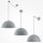 Lampe à suspendre métal E27 ronde D : 35 cm H : max. 320 cm Gris