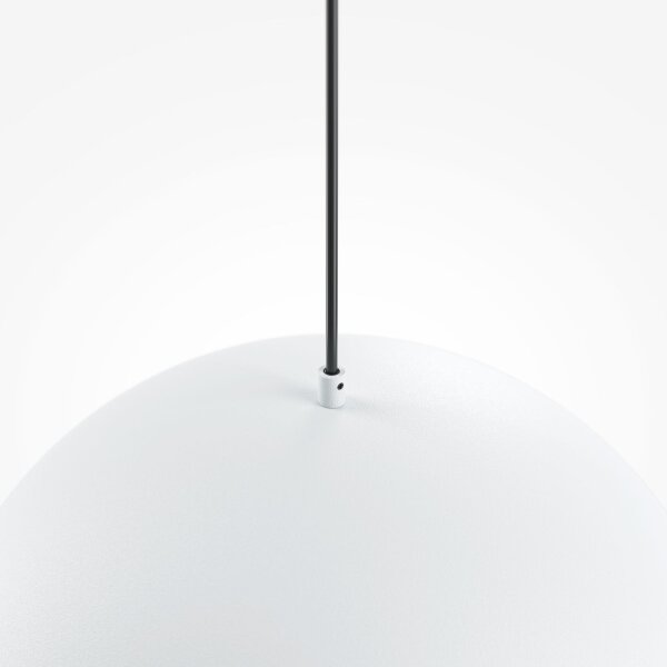 Suspension métal ronde D : 35 cm H : max. 320 cm Blanc