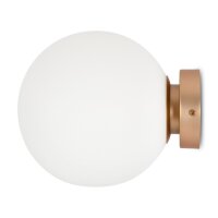 Lampe de miroir métal verre Ø 20 cm en or...
