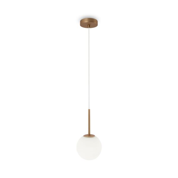 Lampe à suspendre métal verre E14 D : 15 cm H : max. 180 cm