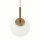 Lampe à suspendre métal verre E14 D : 15 cm H : max. 180 cm