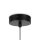 Lampe à suspendre métal verre Ø 20 cm rond H : max. 222,5 cm