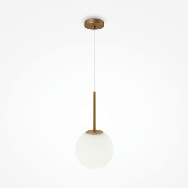 Lampe à suspendre métal verre D : 20 cm rond H : max. 180 cm