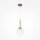 Lampe à suspendre métal verre D : 20 cm rond H : max. 180 cm