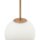 Lampe à suspendre métal verre D : 20 cm rond H : max. 180 cm