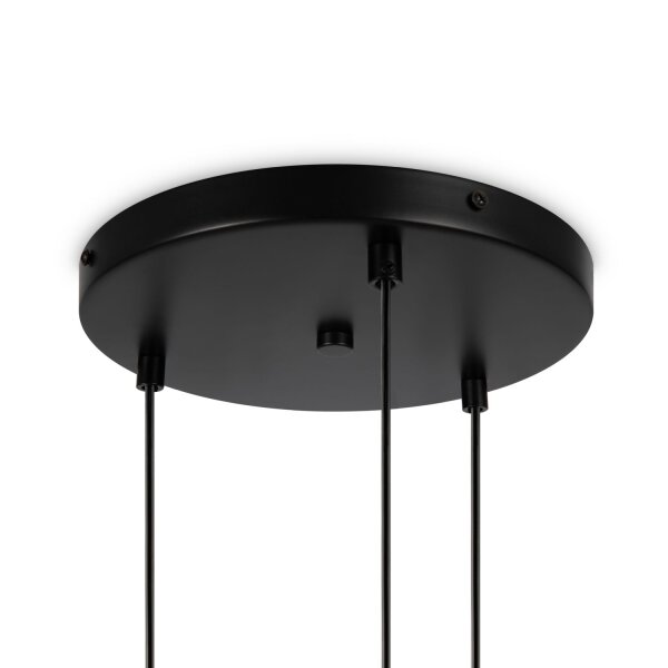Lampe à suspendre métal verre E14 largeur 40 cm H : max. 222,5 cm
