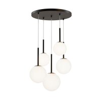 Suspension métal verre L : 45 cm H : max. 222,5 cm...
