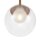 Lampe à suspendre métal verre D : 15 cm rond H : max. 334 cm G9