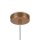 Lampe à suspendre métal verre D : 15 cm rond H : max. 334 cm G9