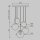Suspension métal verre G9 Ø 58 cm H : max. 344,1 cm