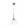 Lampe à suspendre métal verre Ø 20 cm H : max. 344,1 cm G9