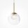 Lampe à suspendre métal verre Ø 20 cm H : max. 344,1 cm G9