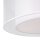 Plafonnier Métal Tissu E27 rond D : 52 cm Blanc Moderne