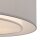 Plafonnier métal tissu rond Ø 52 cm chrome gris clair
