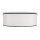 Plafonnier métal tissu D : 52 cm rond blanc noir