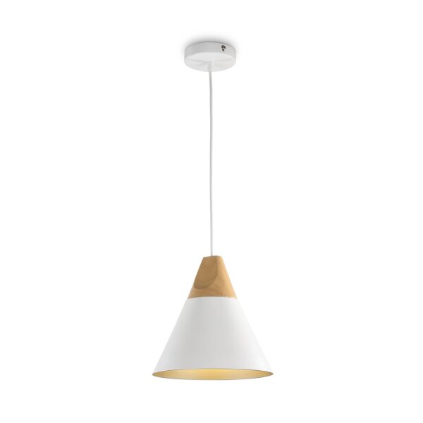Suspension métal E27 ronde D : 22 cm H : max. 140 cm