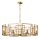 Lustre métal verre D : 87,5 cm rond en or E14