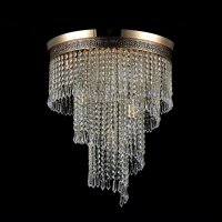 Lampe de plafond en métal D : 42 cm en or E14 rond...