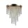 Lampe de plafond en métal D : 42 cm en or E14 rond Classique