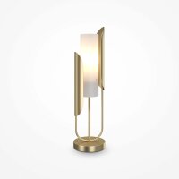Lampe de table métal verre 75,3 cm en or blanc E14...