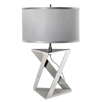 Lampe de table design pied en marbre contemporain 71cm de...