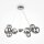 Suspension métal verre fumé G9 L : 67 cm Abat-jour sphérique