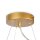 Lampe à suspendre verre fumé métal G9 67 cm large abat-jour sphérique