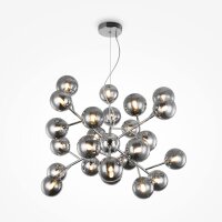 Suspension Métal Verre fumé L : 65 cm...