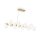 Lampe à suspendre métal verre H : max. 133,9 cm en or blanc