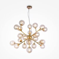 Suspension verre fumé métal G9 L : 65 cm...