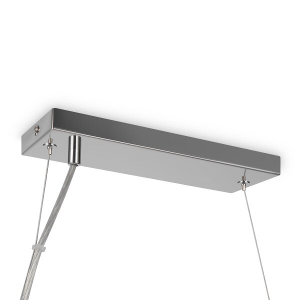 Lampe à suspendre métal verre fumé H : max. 133,9 cm G9 HILDA