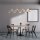 Lampe à suspendre métal verre fumé H : max. 133,9 cm G9 Moderne